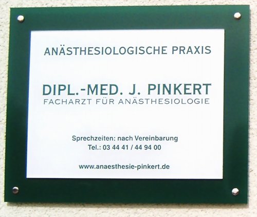 Praxisschild